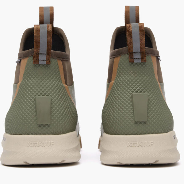 XTRATUF Men's 6 in Ankle Deck Boot Sport - Color:Olive