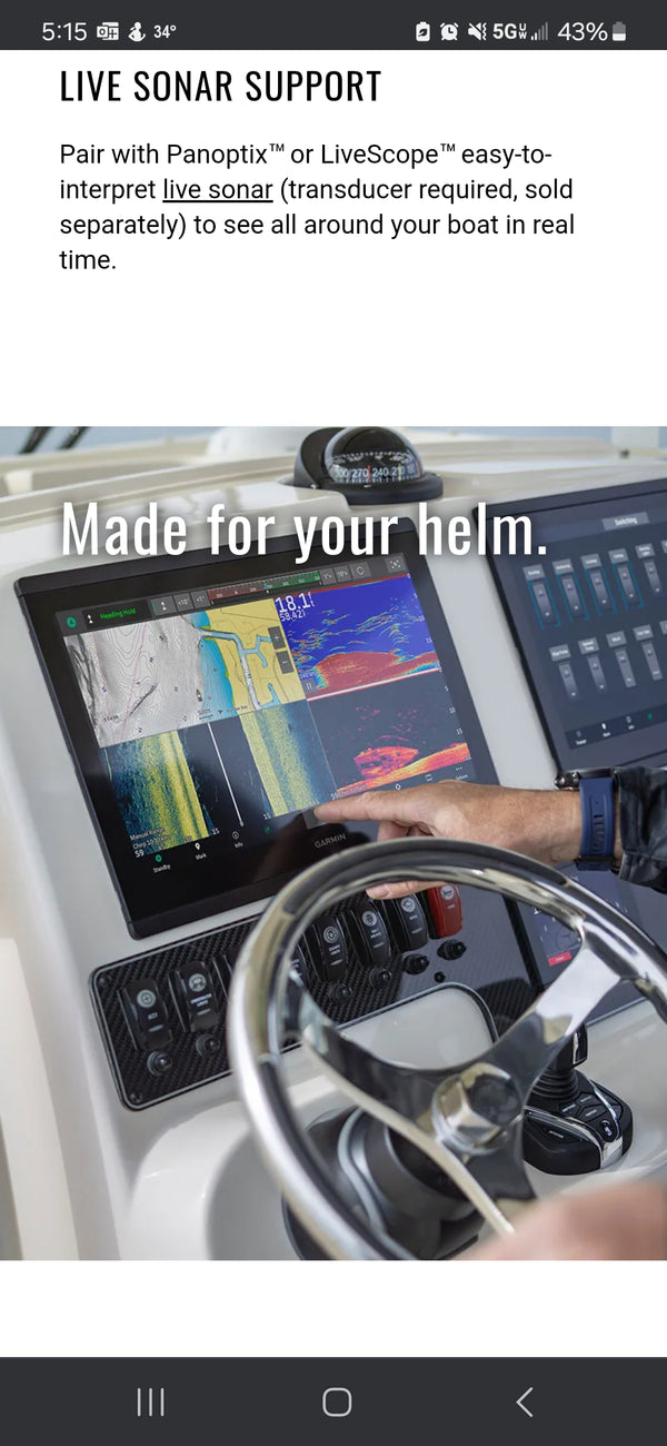 Garmin GPSMap 1643 #010-02919-01