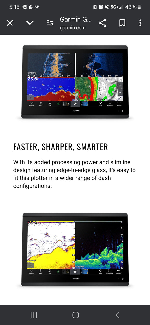 Garmin GPSMap 1643 #010-02919-01