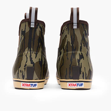 XTRATUF Men's 6 in Ankle Deck Boot - Color:Mossy Oak Bottomland