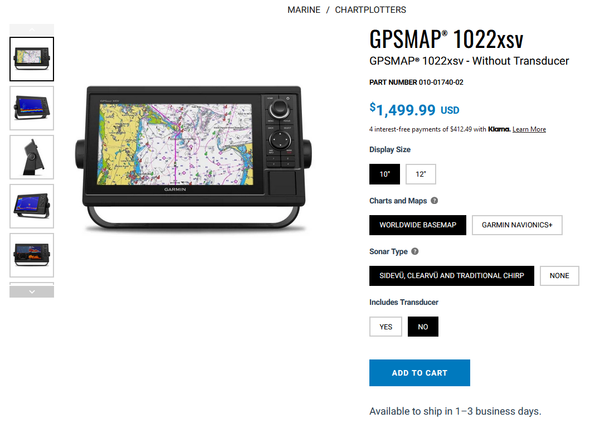 Raffle Ticket for LVS34 System & GPS Map 1022xsv Kit