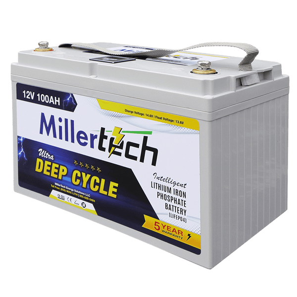 MILLERTECH 12V100AH DEEP CYCLE BATTERY