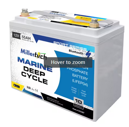 12v55ah Millertech Battery