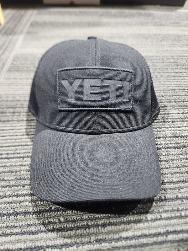 Yeti Core Patch Trucker Hat - Black on Black