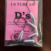 D's Lures 1/0 Short Shank Tube