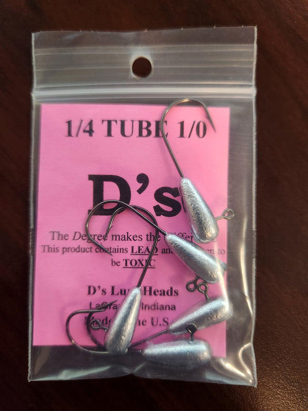 D's Lures 1/0 Short Shank Tube