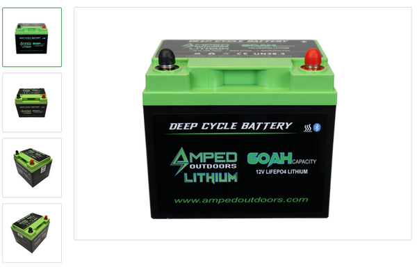 AMPED 60AH LIFEPO4 LITHIUM
