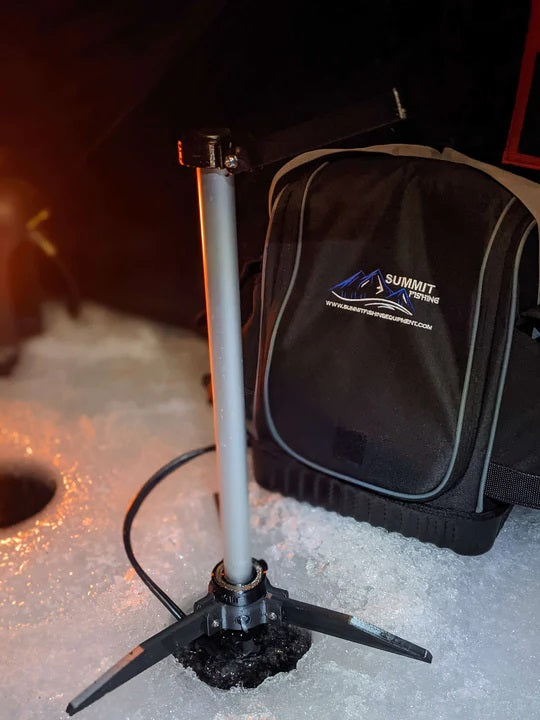 best ice fishing livescope pole Summit Ice Pole Mount LVS34