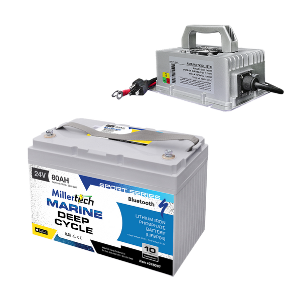 Millertech Warrior Package 24v 80ah with Charger