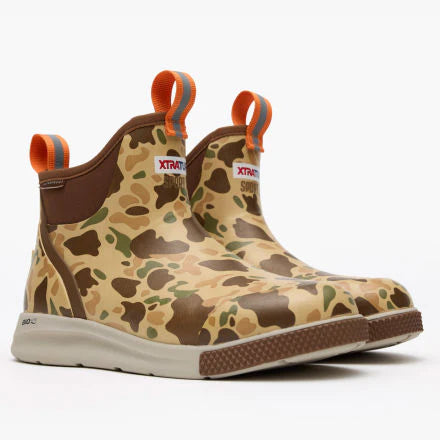 XTRATUF Men's 6 in Ankle Deck Boot Sport Color:Duck Camo