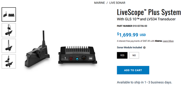 Raffle Ticket for LVS34 System & GPS Map 1022xsv Kit